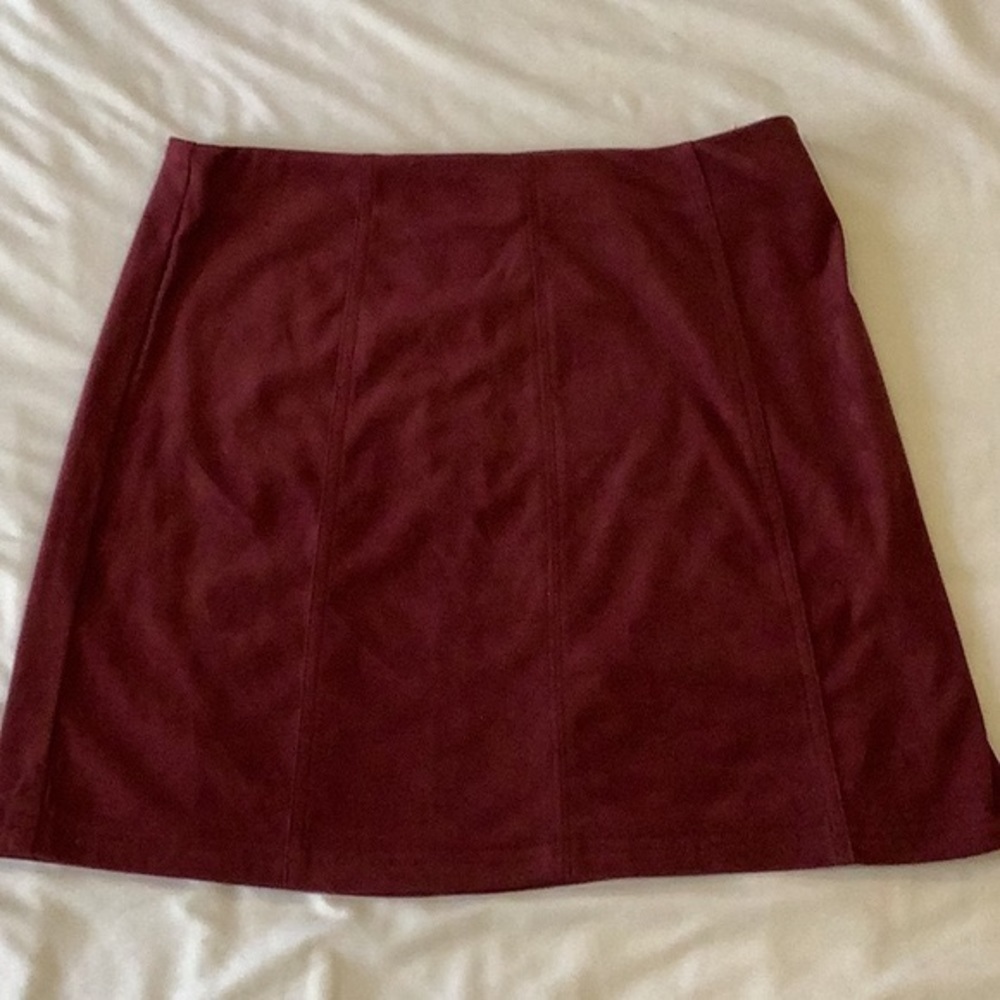 MAKE AN OFFER!  Faux Suede A-Line Skirt